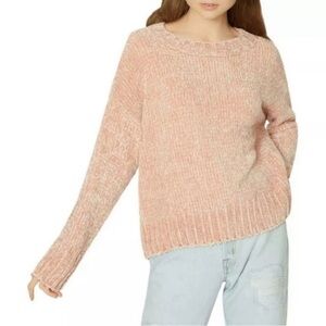 Sanctuary Pink Chenille Sweater Size XL NWT
